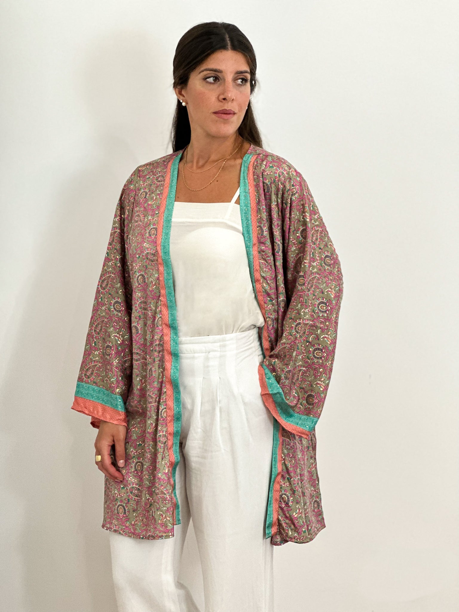 Kimono in seta indiana